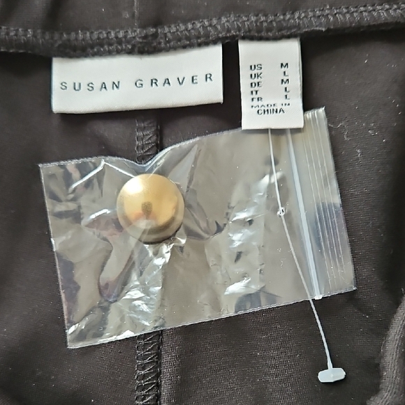 Susan Graver NWOT Smart Ponte 350 High Waist Bootcut Sailor Pant Pullon M Black - Picture 6 of 11